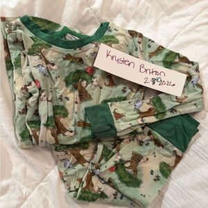 Winnie the Pooh Print Bamboo Pajamas